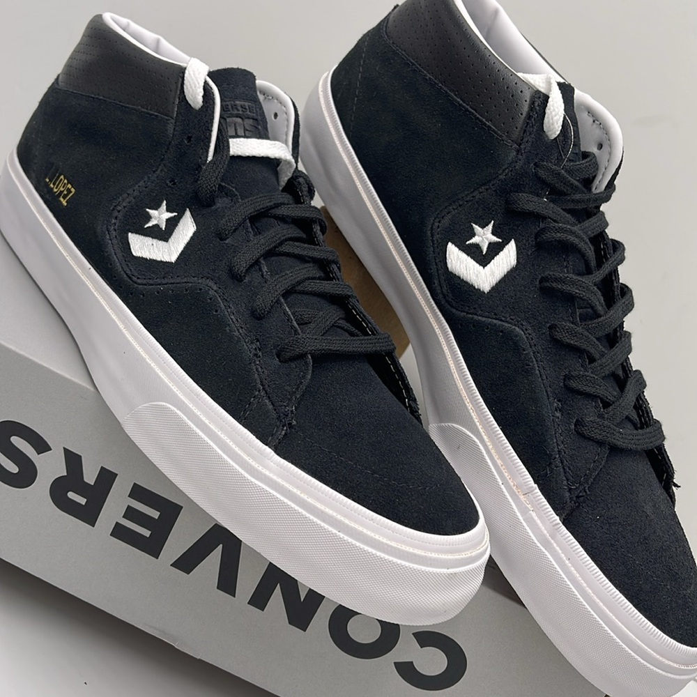 Converse Black High-Top Men's Shoes 171331C
LOUIE LOPEZ PRO MID BLACK/BLACK/WHIT - Picture 7 of 16